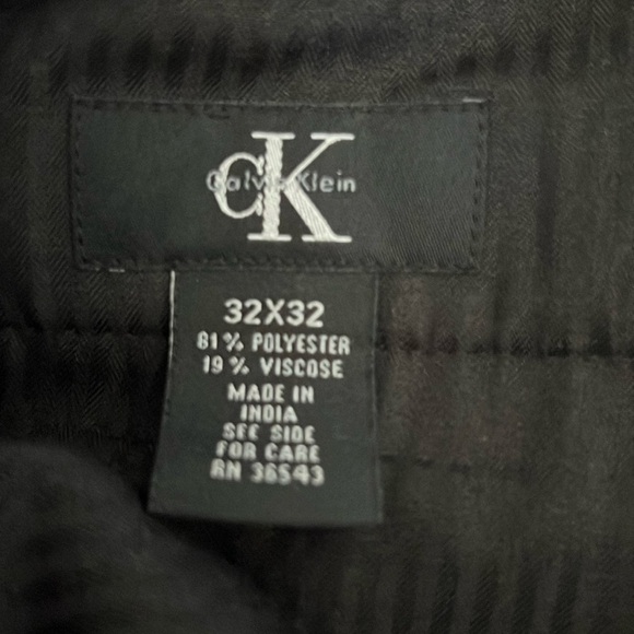 Calvin Klein Gray Dress Pants with Tapered Leg - Picture 3 of 5